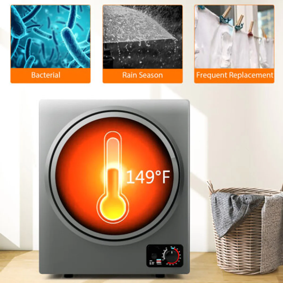 1.5 Cu. Ft. Compact Electric Clothes Dryer - Image 15