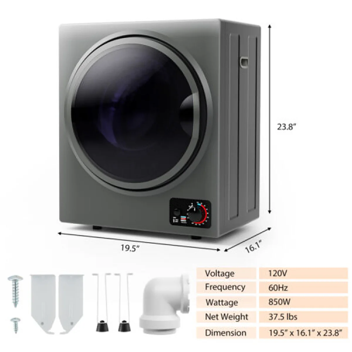 1.5 Cu. Ft. Compact Electric Clothes Dryer - Image 17