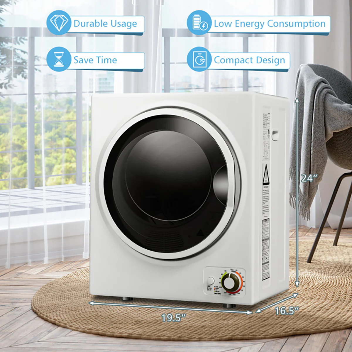 1.5 Cu. Ft. Compact Electric Clothes Dryer - Image 27