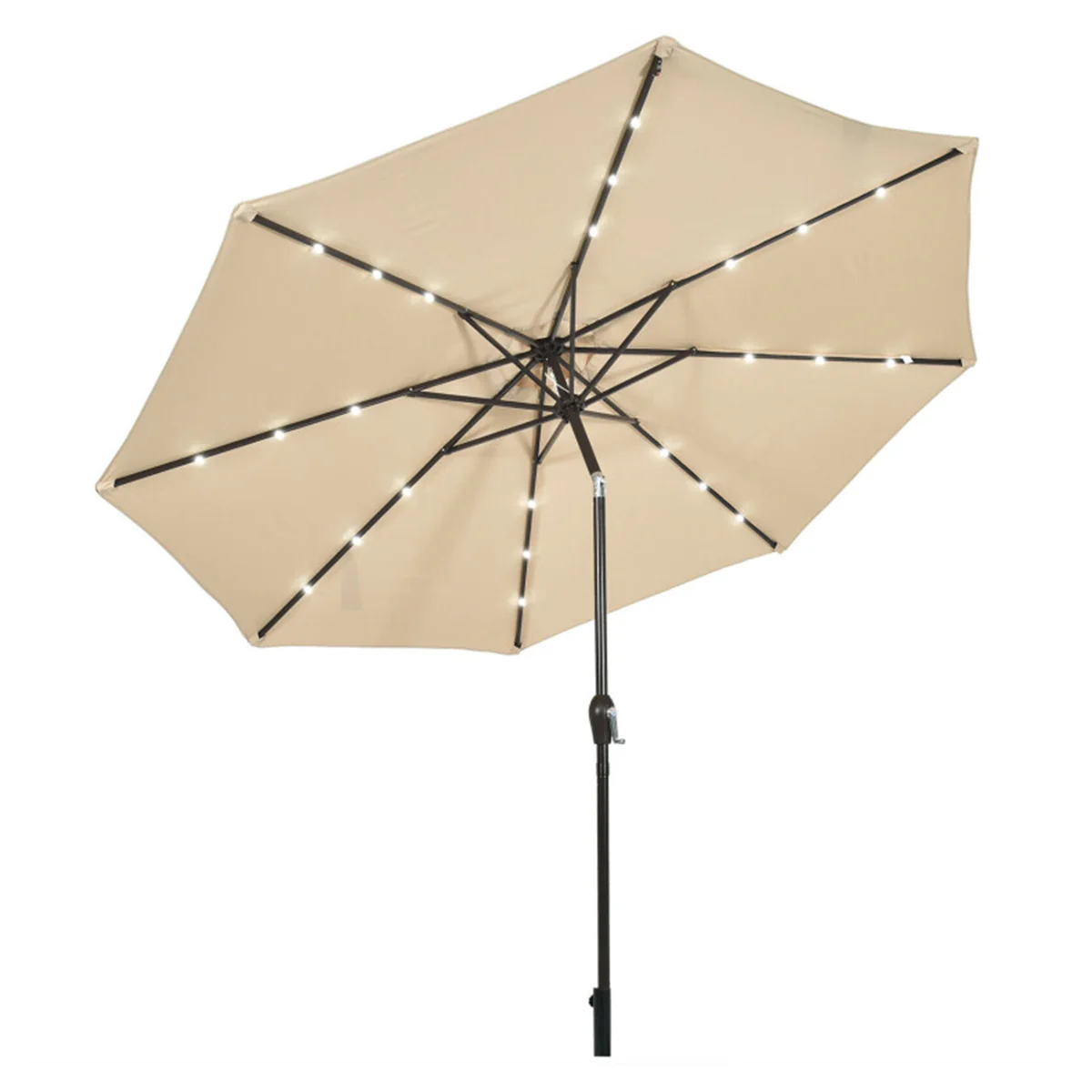 10' Cantilever Patio Umbrella with Solar Powered Lights - Image 6