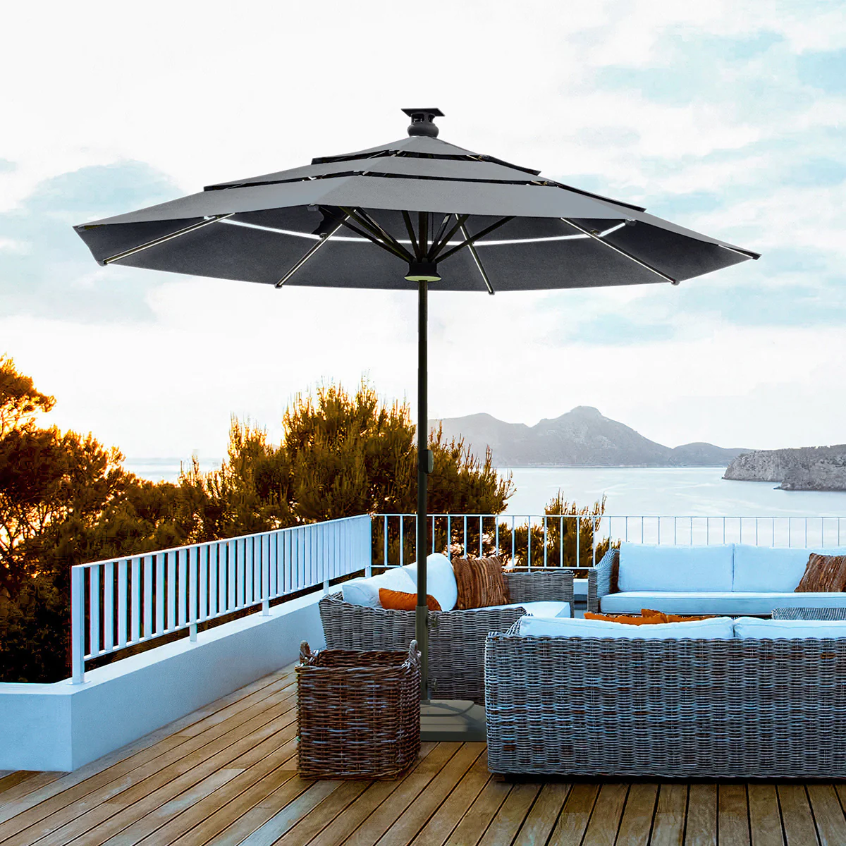 11' Smart Outdoor Umbrella - Image 28
