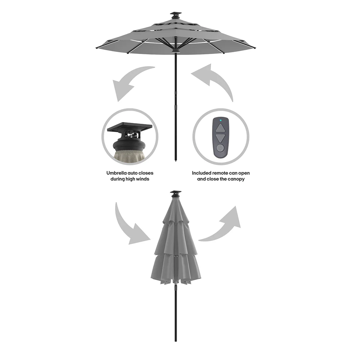 11' Smart Outdoor Umbrella - Image 31