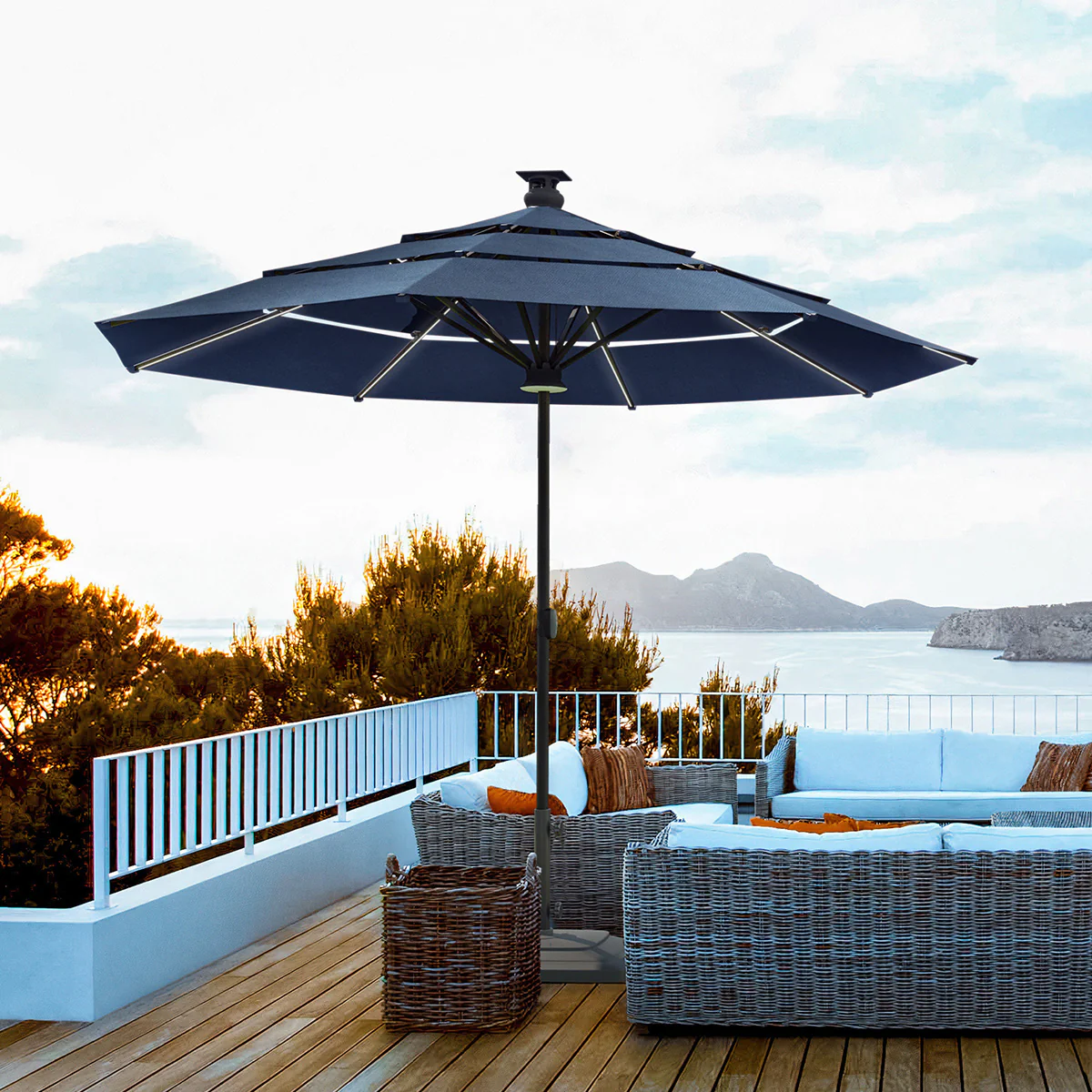 11' Smart Outdoor Umbrella - Image 5