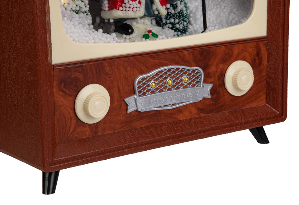 12'' LED Musical Snowing Santa TV Set - Image 3