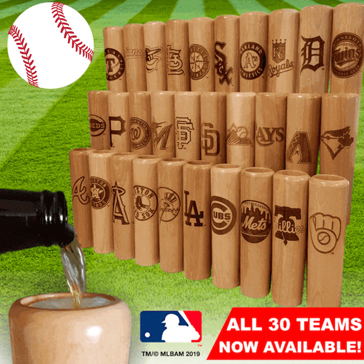 12 oz Baseball Bat Mug - Image 2