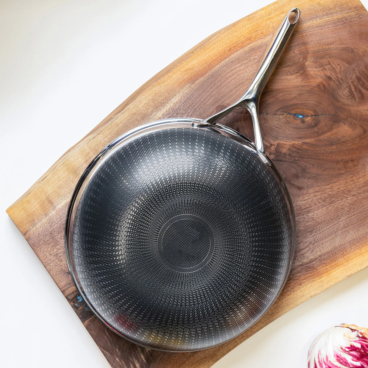 12'' Stainless Hybrid Nonstick Wok - Image 4