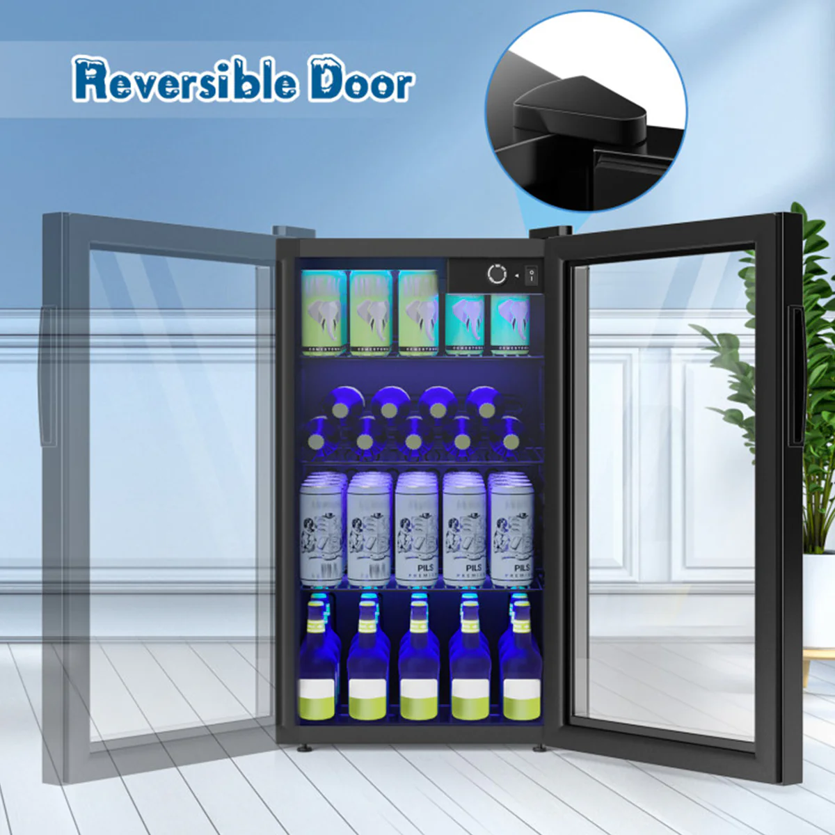 120 Can Beverage Refrigerator with Glass Door - Image 4