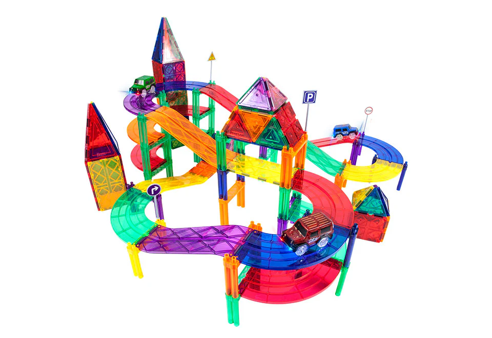 128-Piece Car and Track Set - Image 3