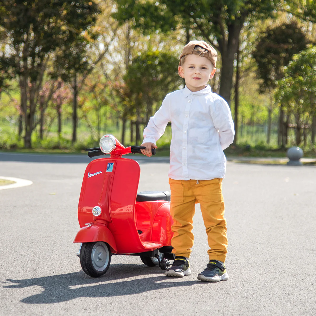 12V E-Vespa Ride-On Scooter - Image 3