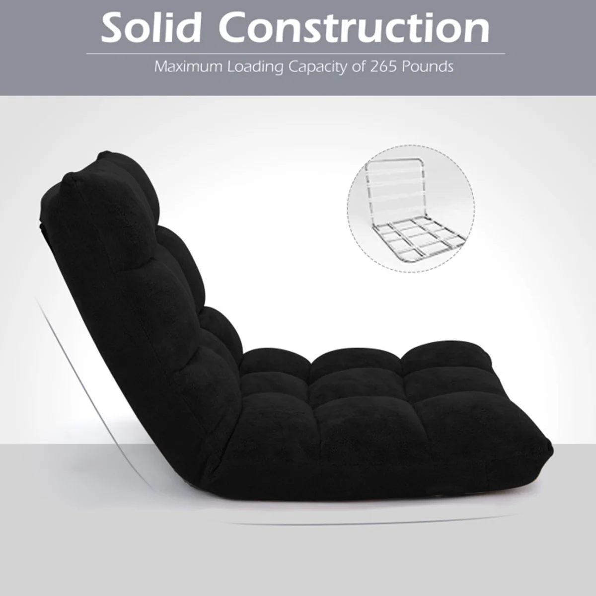14-Position Adjustable Cushioned Floor Chair - Image 16