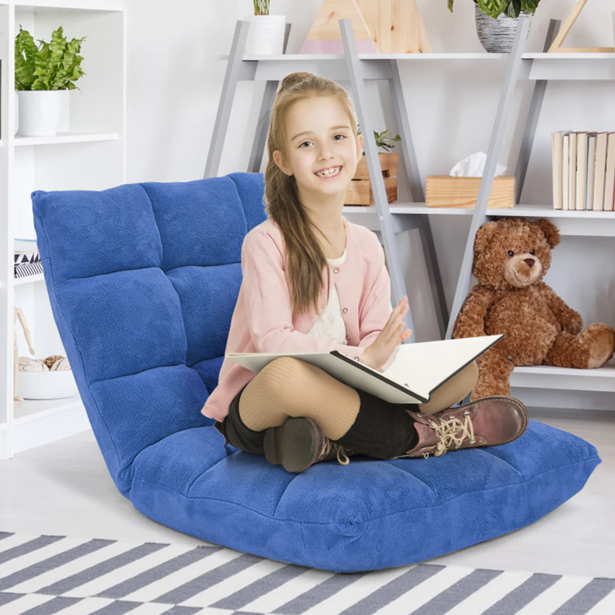 14-Position Adjustable Cushioned Floor Chair - Image 29