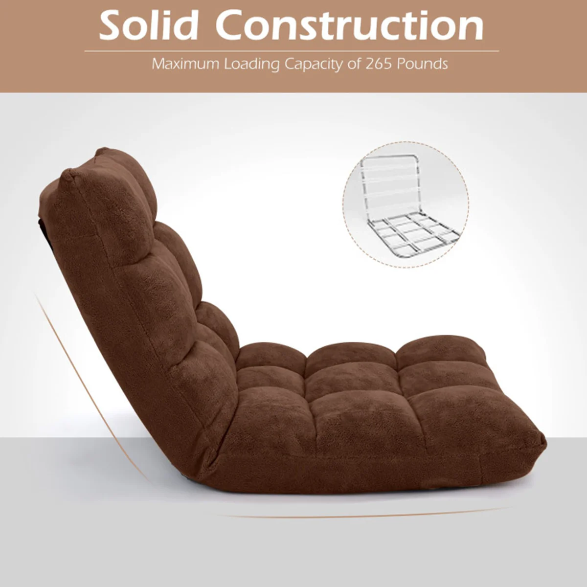 14-Position Adjustable Cushioned Floor Chair - Image 36