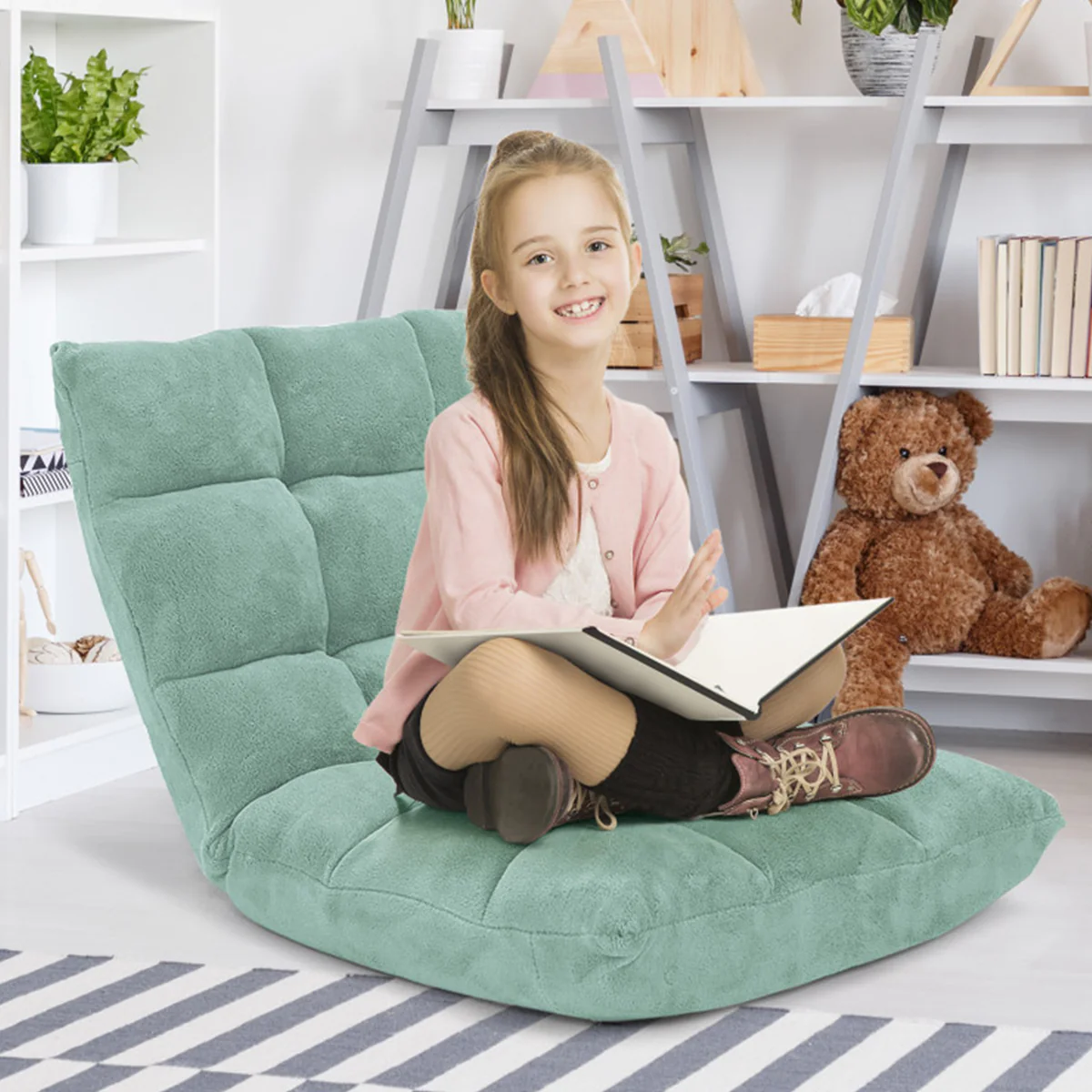 14-Position Adjustable Cushioned Floor Chair - Image 62