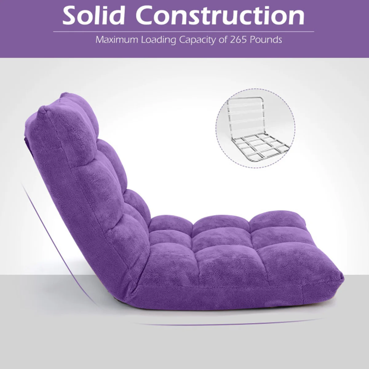 14-Position Adjustable Cushioned Floor Chair - Image 75