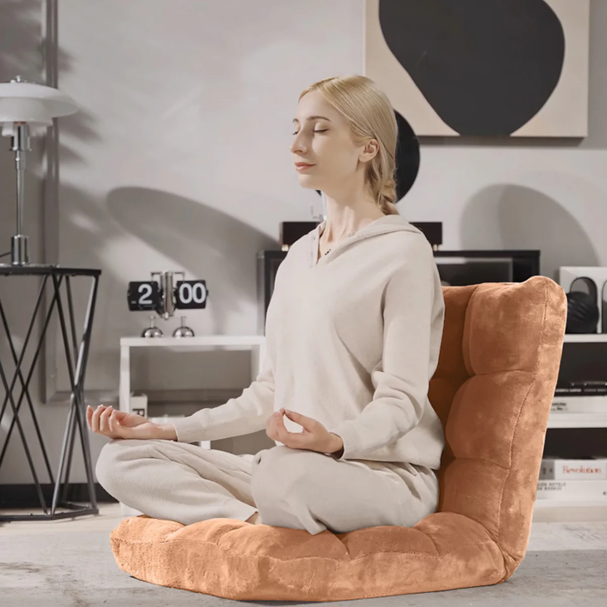 14-Position Adjustable Cushioned Floor Chair - Image 8