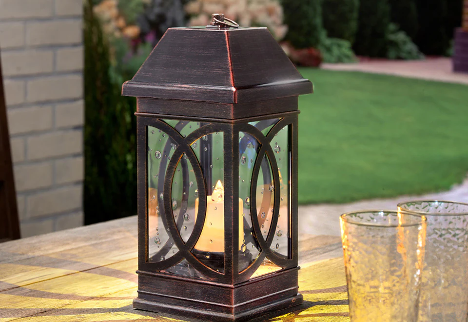 15'' Solar Powered Candle Lantern - Image 3