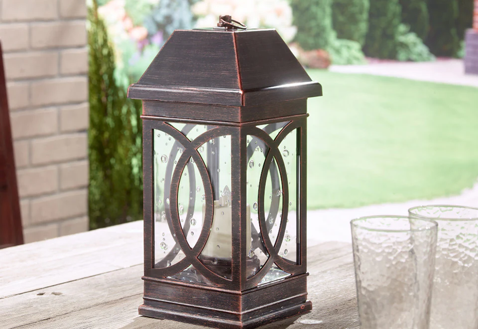 15'' Solar Powered Candle Lantern - Image 5