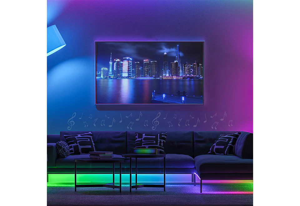 16.4' Sound Reactive LED Light Strip - Image 2