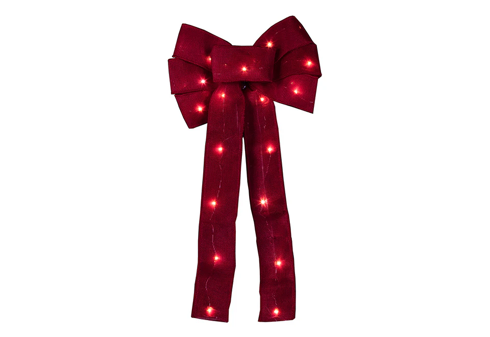 18” Cordless Light-Up Holiday Ribbon - Image 2