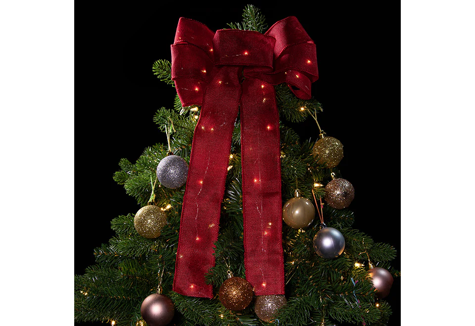 18” Cordless Light-Up Holiday Ribbon - Image 3
