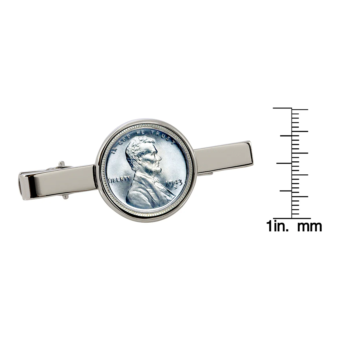 1943 Lincoln Steel Penny Tie Clip - Image 4