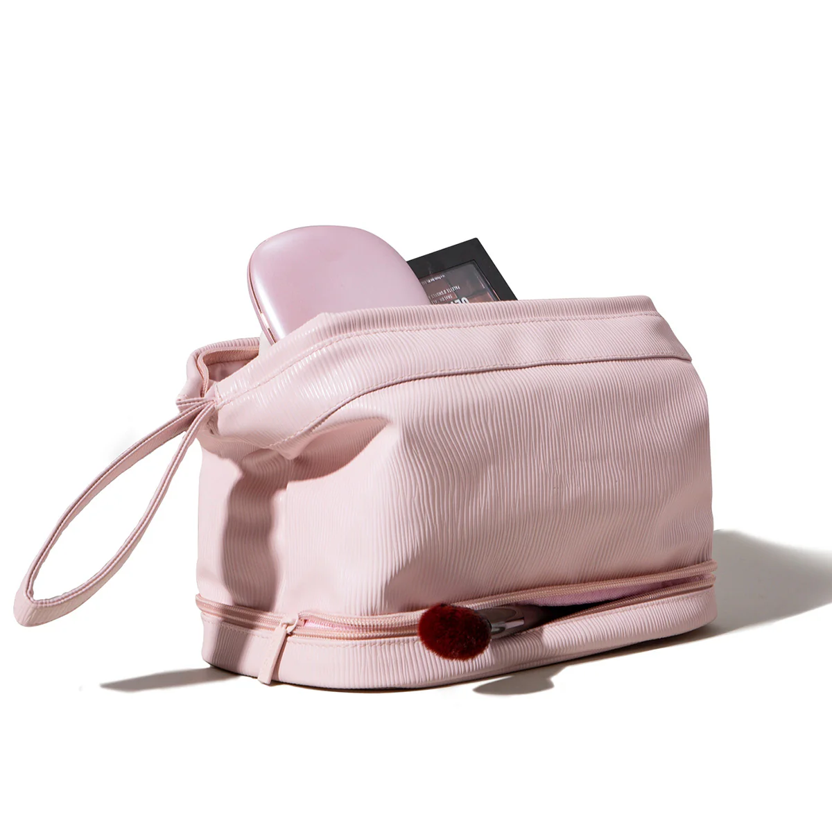2-in-1 Cosmetic Case with Makeup Brush Compartment - Image 14