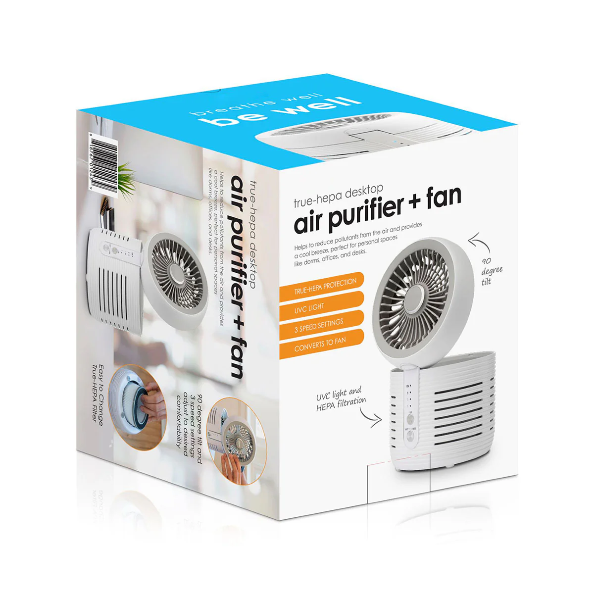 2 in 1 Desktop Air Purifier & Fan - Image 7