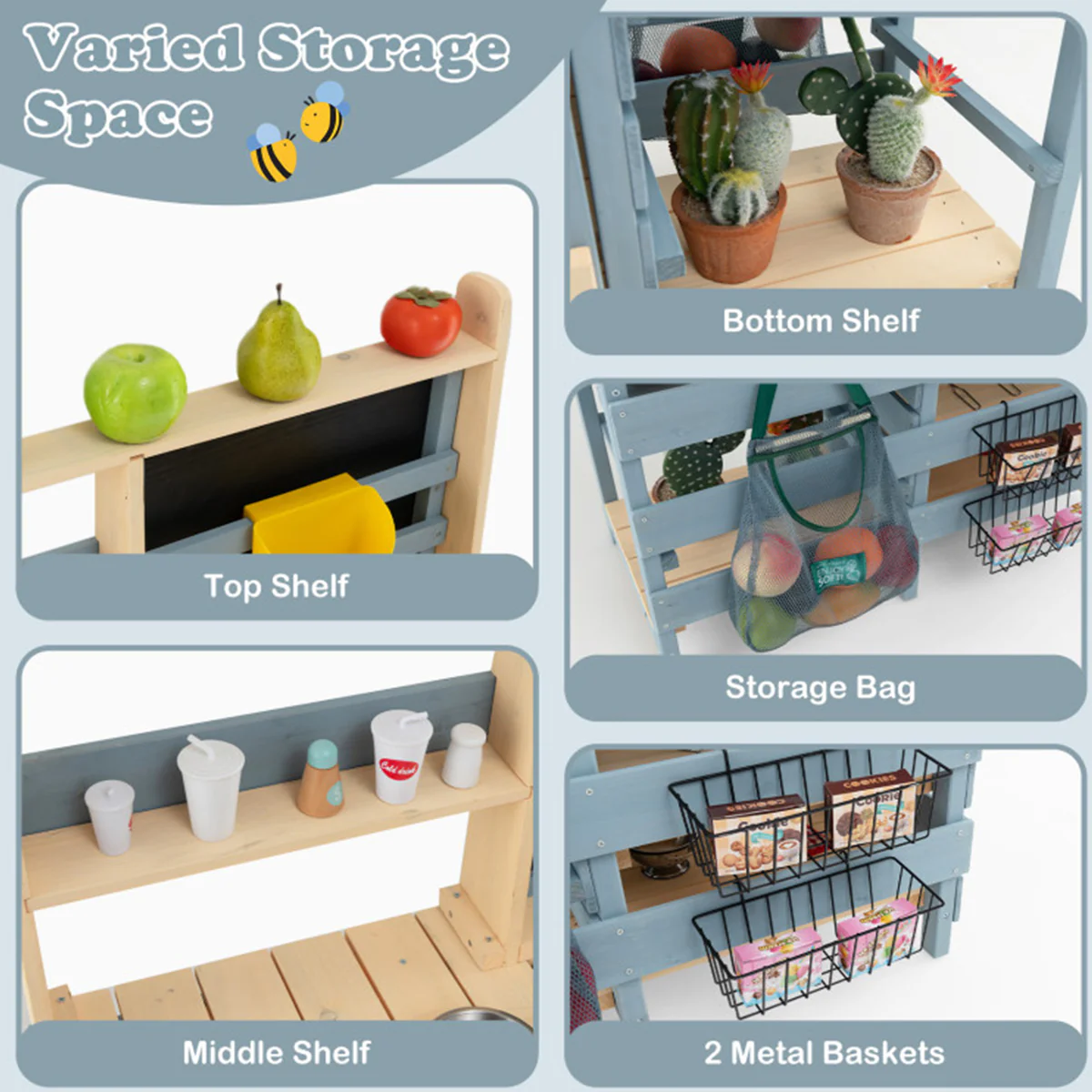 2-in-1 Outdoor Mud Kitchen - Image 3