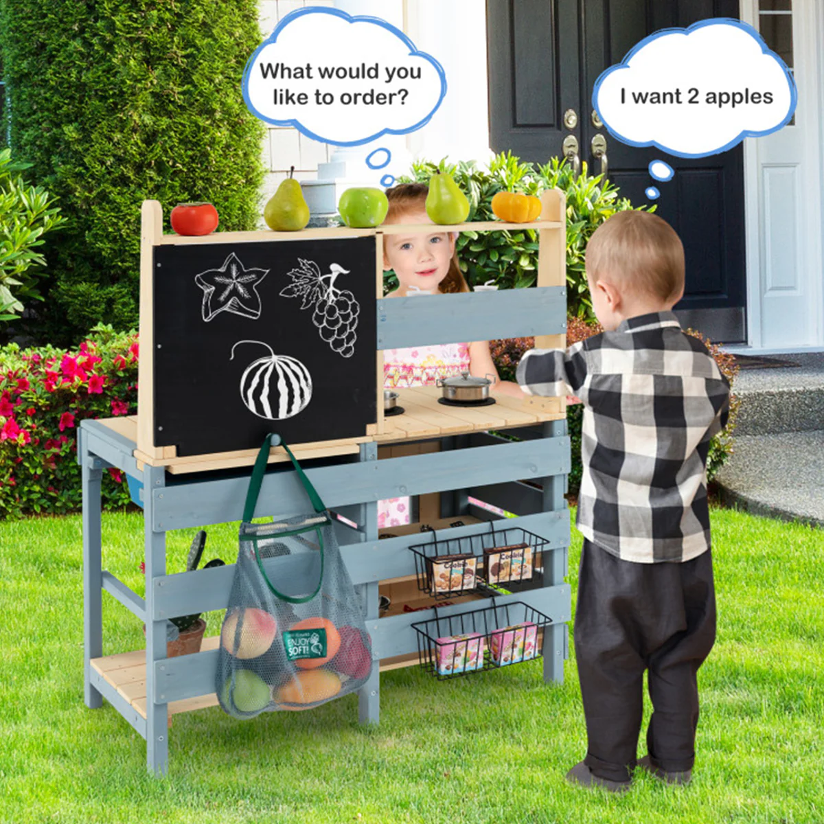2-in-1 Outdoor Mud Kitchen - Image 7