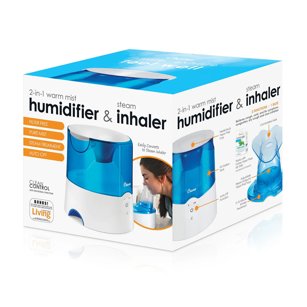 2 in 1 Warm Mist Humidifier & Inhaler - Image 4