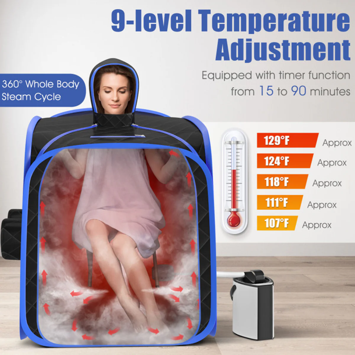2-Person Portable Steam Sauna - Image 27