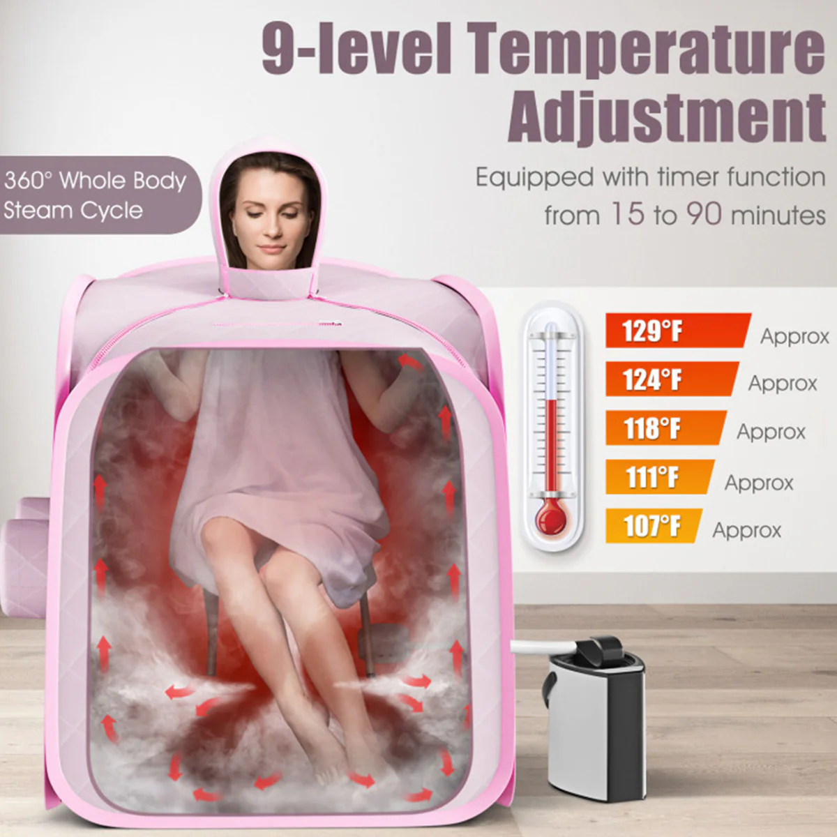 2-Person Portable Steam Sauna - Image 3