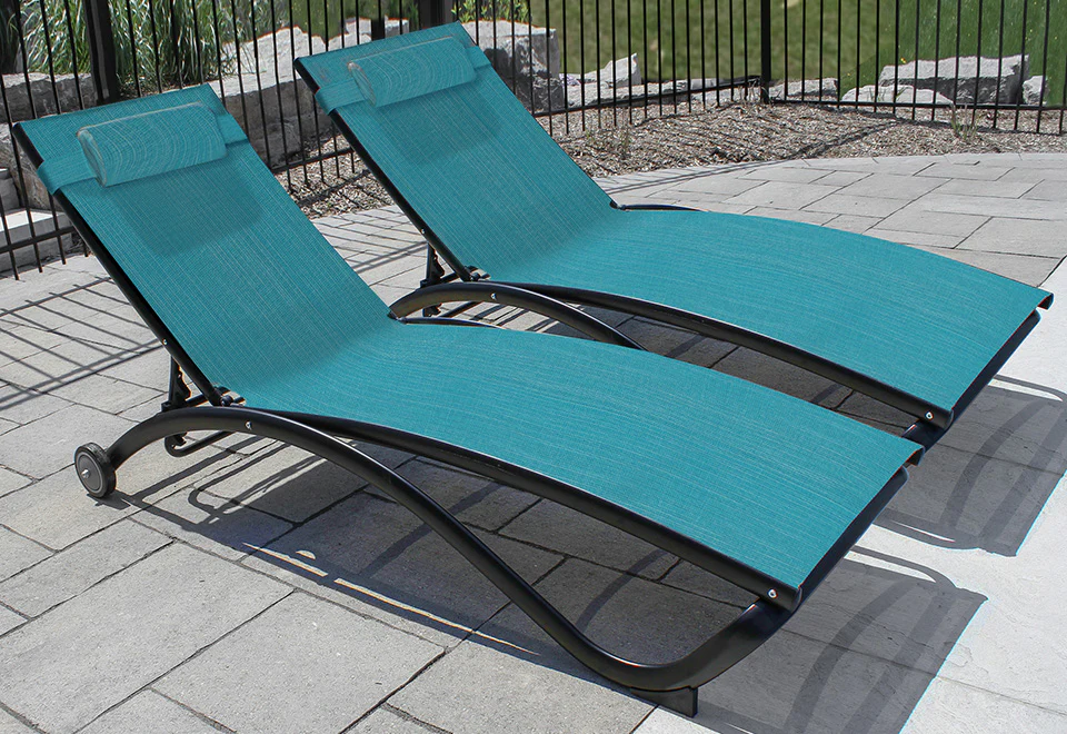2-Piece Glendale Pool Lounger with Wheels - Image 4