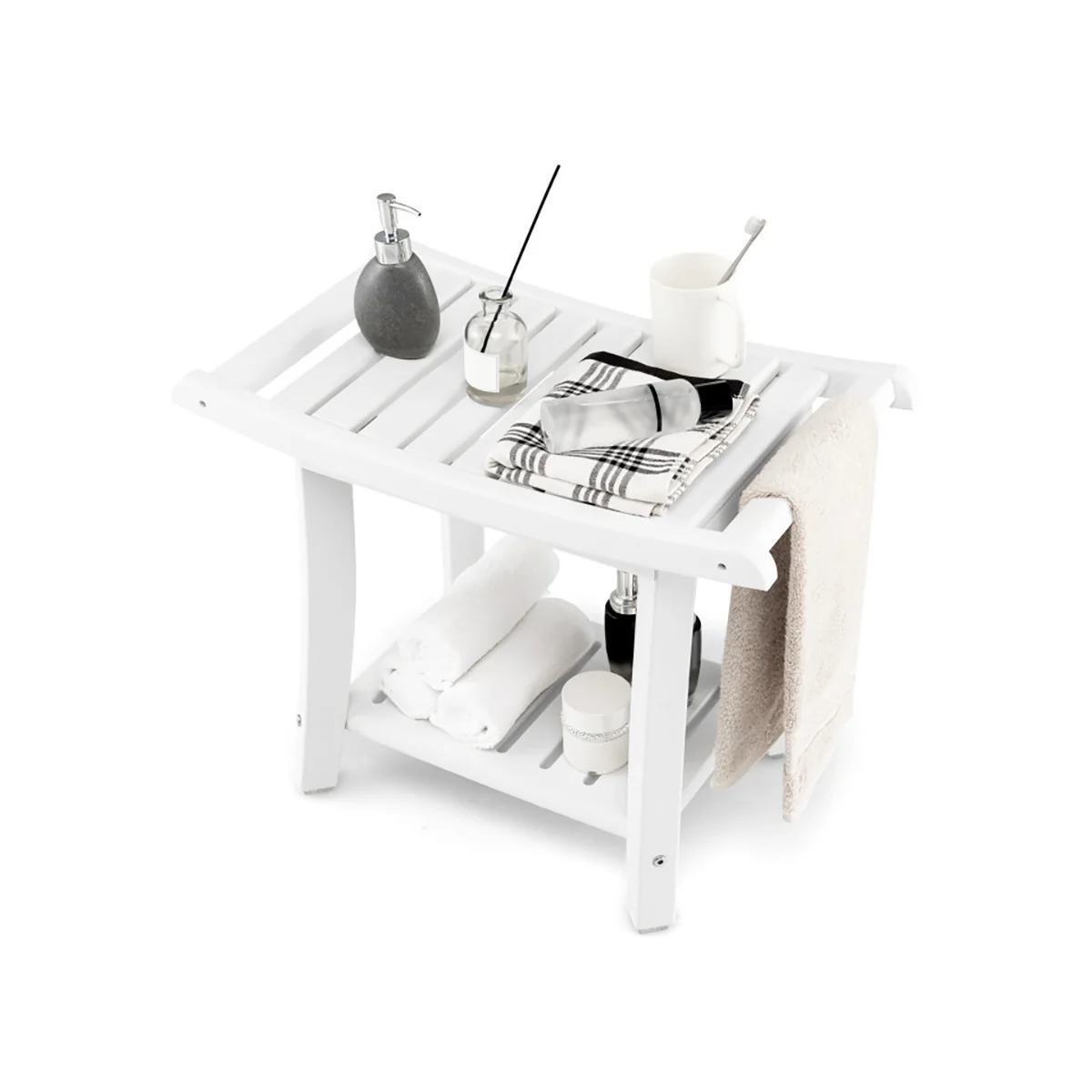 2-Tier Bathroom Shower Bench - Image 5
