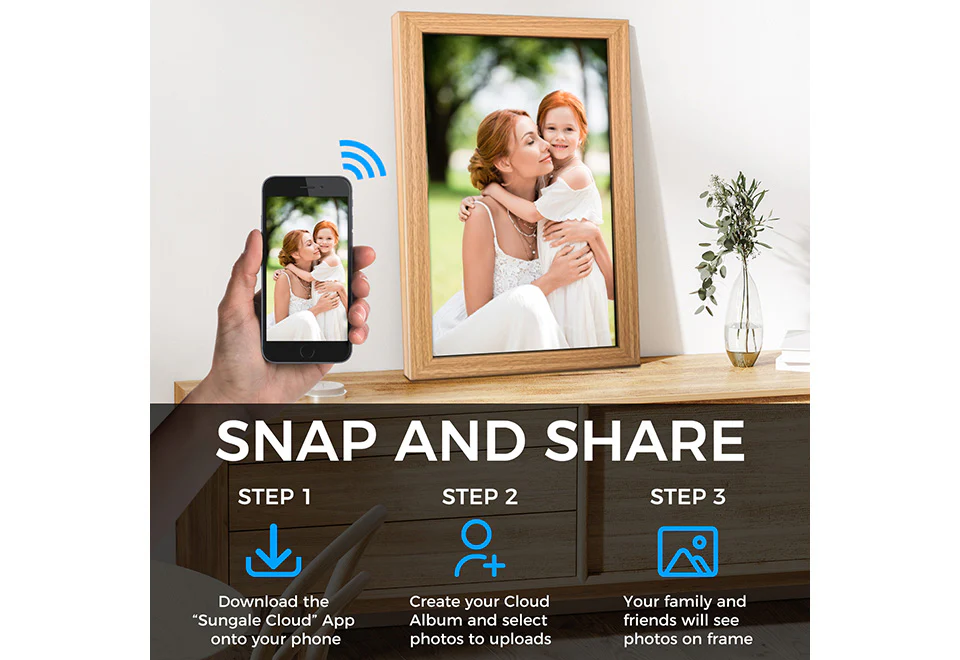 21.5'' Digital Smart Photo Frame - Image 3