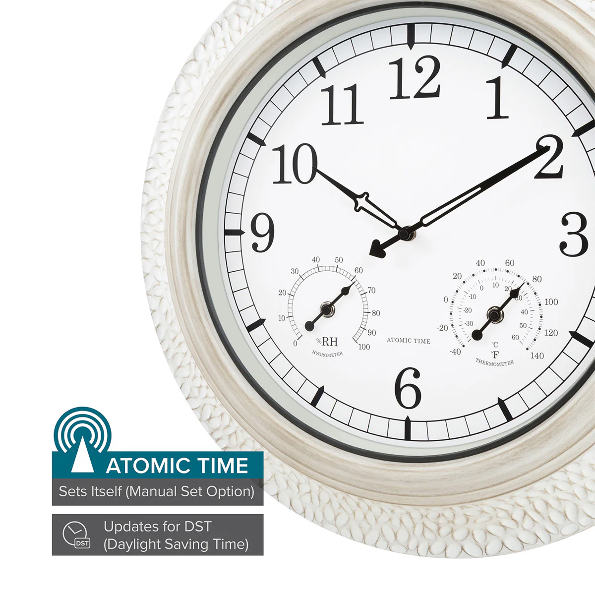 21'' Indoor-Outdoor Atomic Wall Clock - Image 3