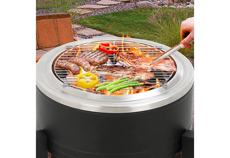 22'' Outdoor Smokeless Wood-Burning Fireplace - Image 7