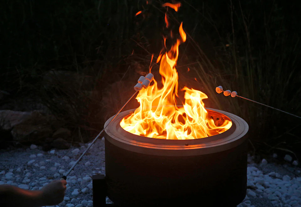 22'' Outdoor Smokeless Wood-Burning Fireplace - Image 8