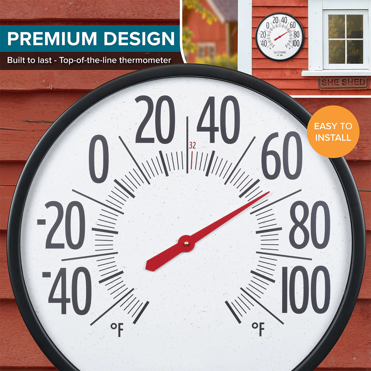22'' Oversized Dial Thermometer - Image 7