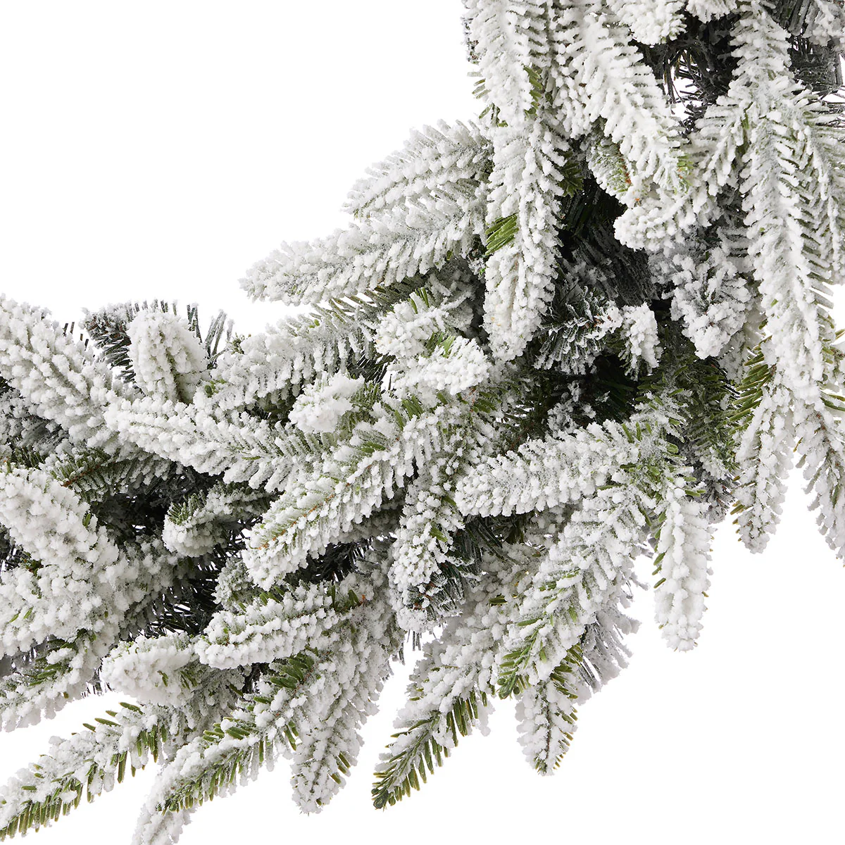 24'' Flocked Frasier Fir Wreath - Image 4