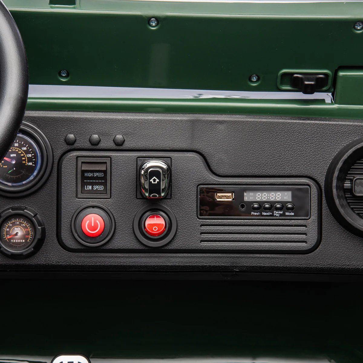 24V Military Willy Jeep Ride-On - Image 10