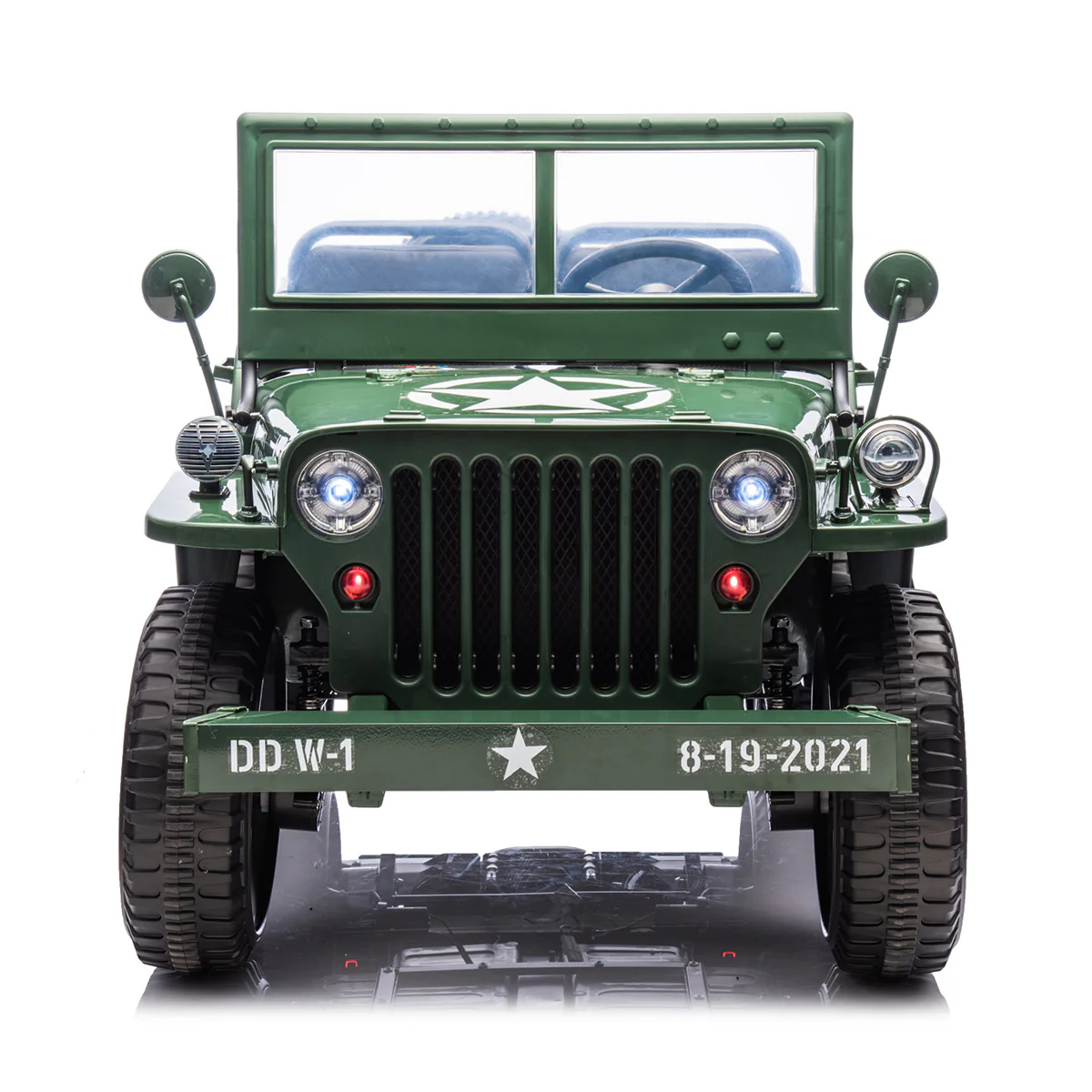 24V Military Willy Jeep Ride-On - Image 6