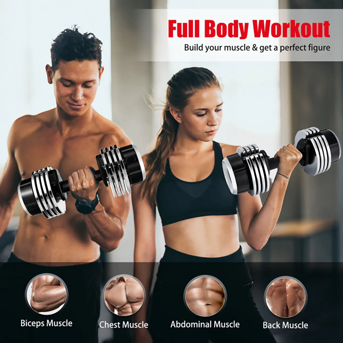 25 lb. Adjustable Dumbbell - Image 3