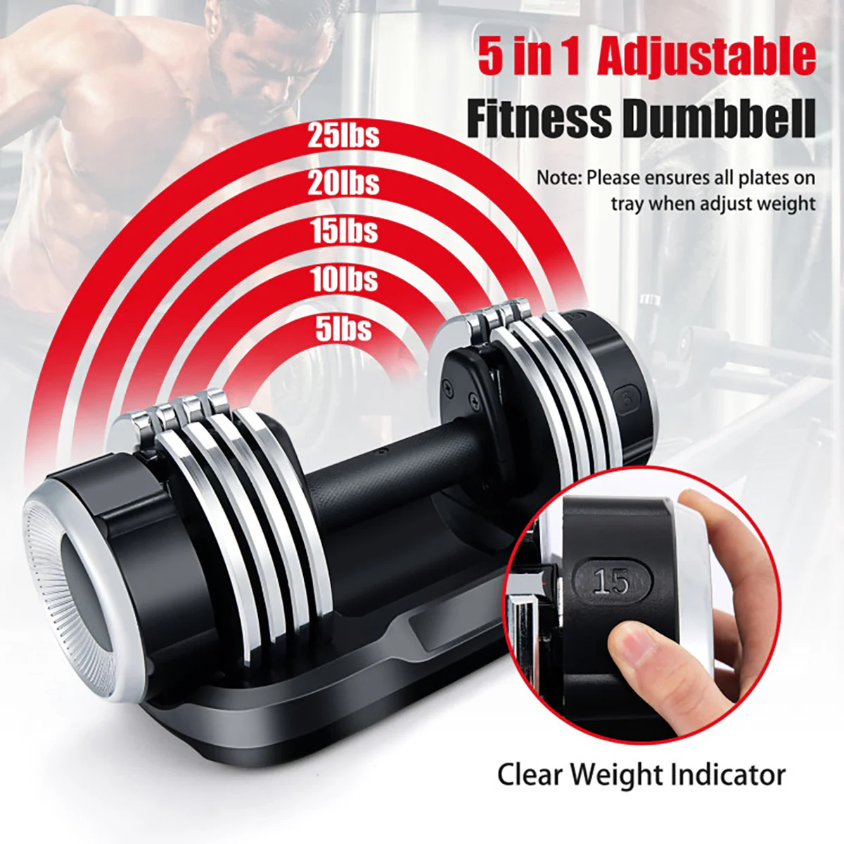 25 lb. Adjustable Dumbbell - Image 5