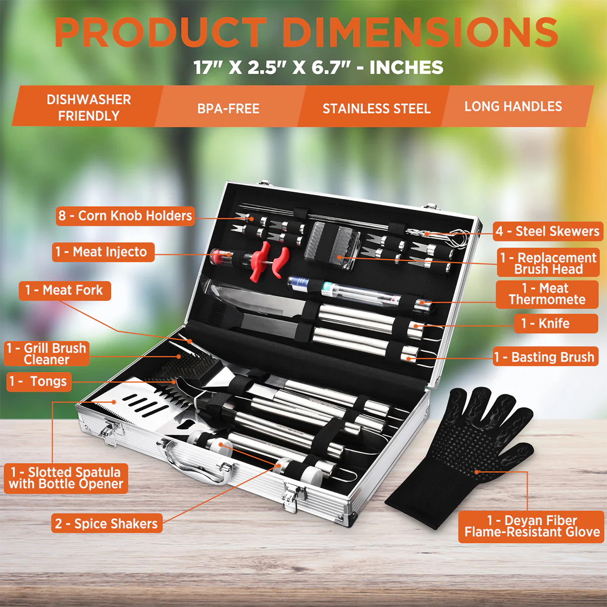 25-Piece BBQ Accessory Set - Image 2