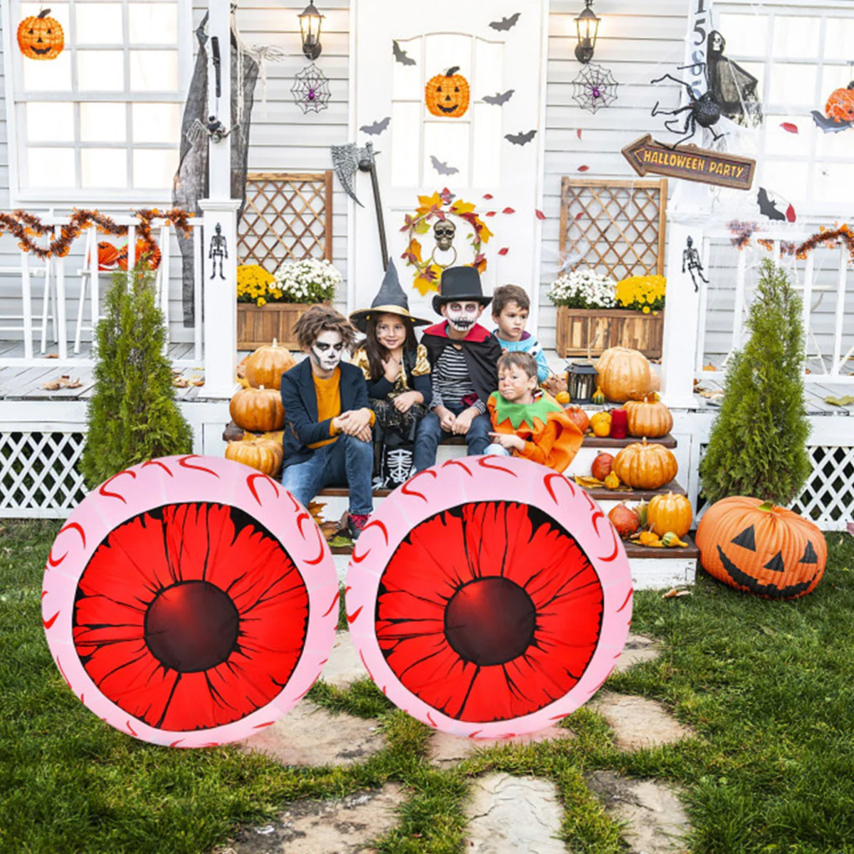 3-Ft. Inflatable Halloween Eyeballs (Set of 2) - Image 8