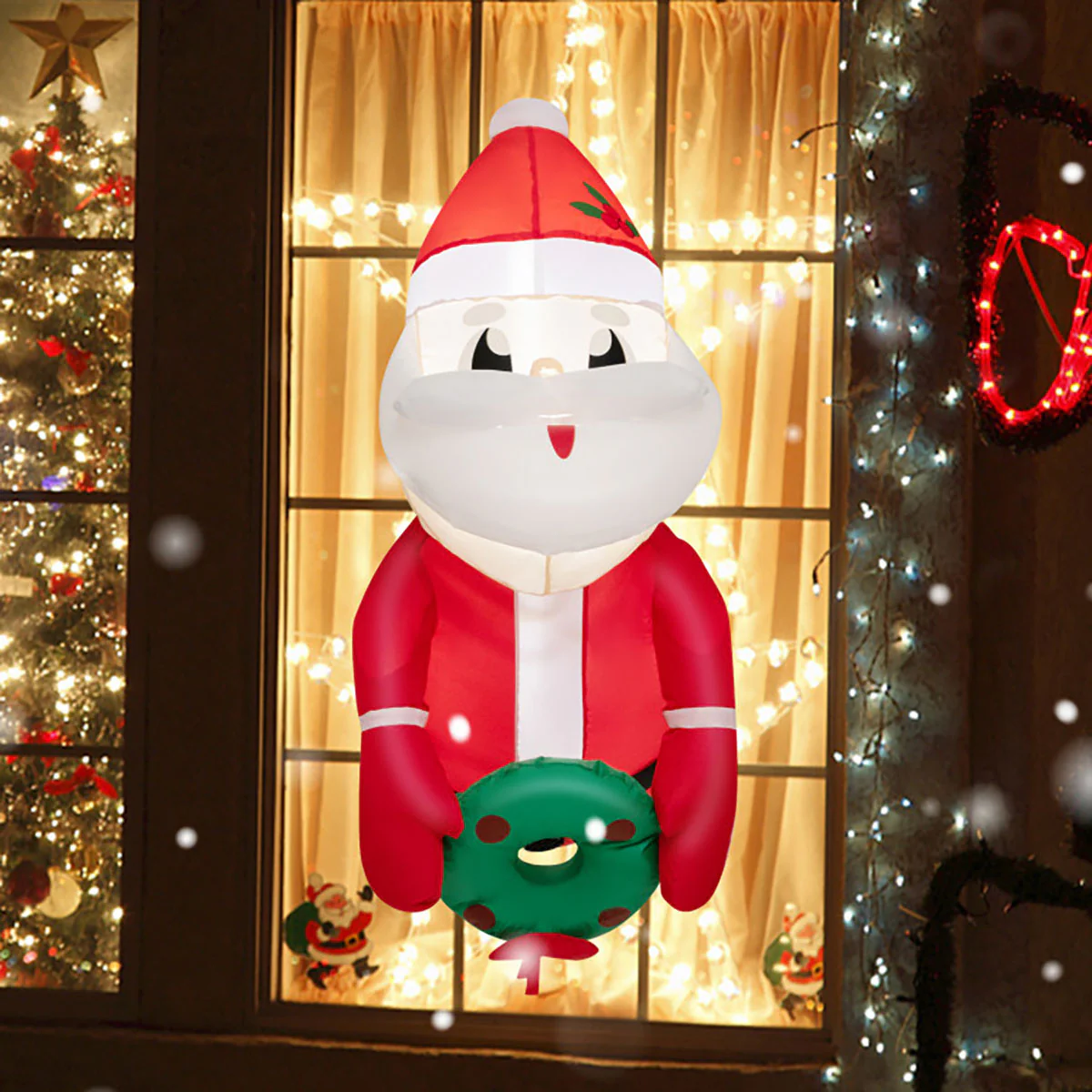 3-Ft. Inflatable Santa Claus with Suction Cups - Image 3