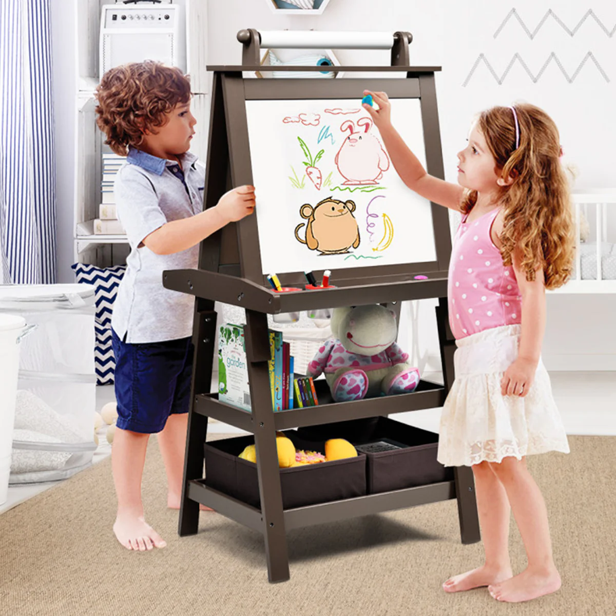 3-in-1 Kids Double-Sided Art Easel - Image 3
