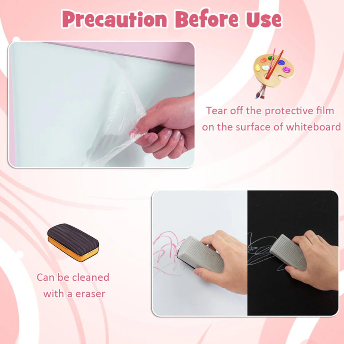 3-in-1 Kids Double-Sided Art Easel - Image 36
