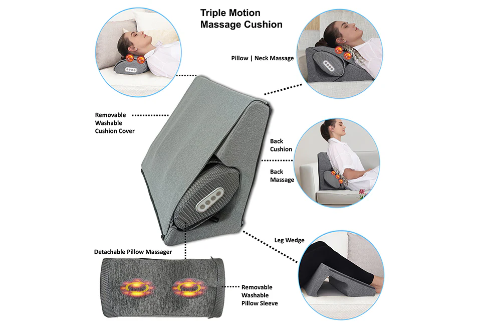 3-in-1 Massage Cushion with Heat - Image 2